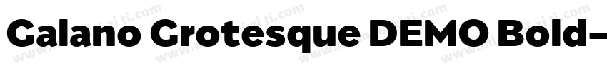 Galano Grotesque DEMO Bold字体转换